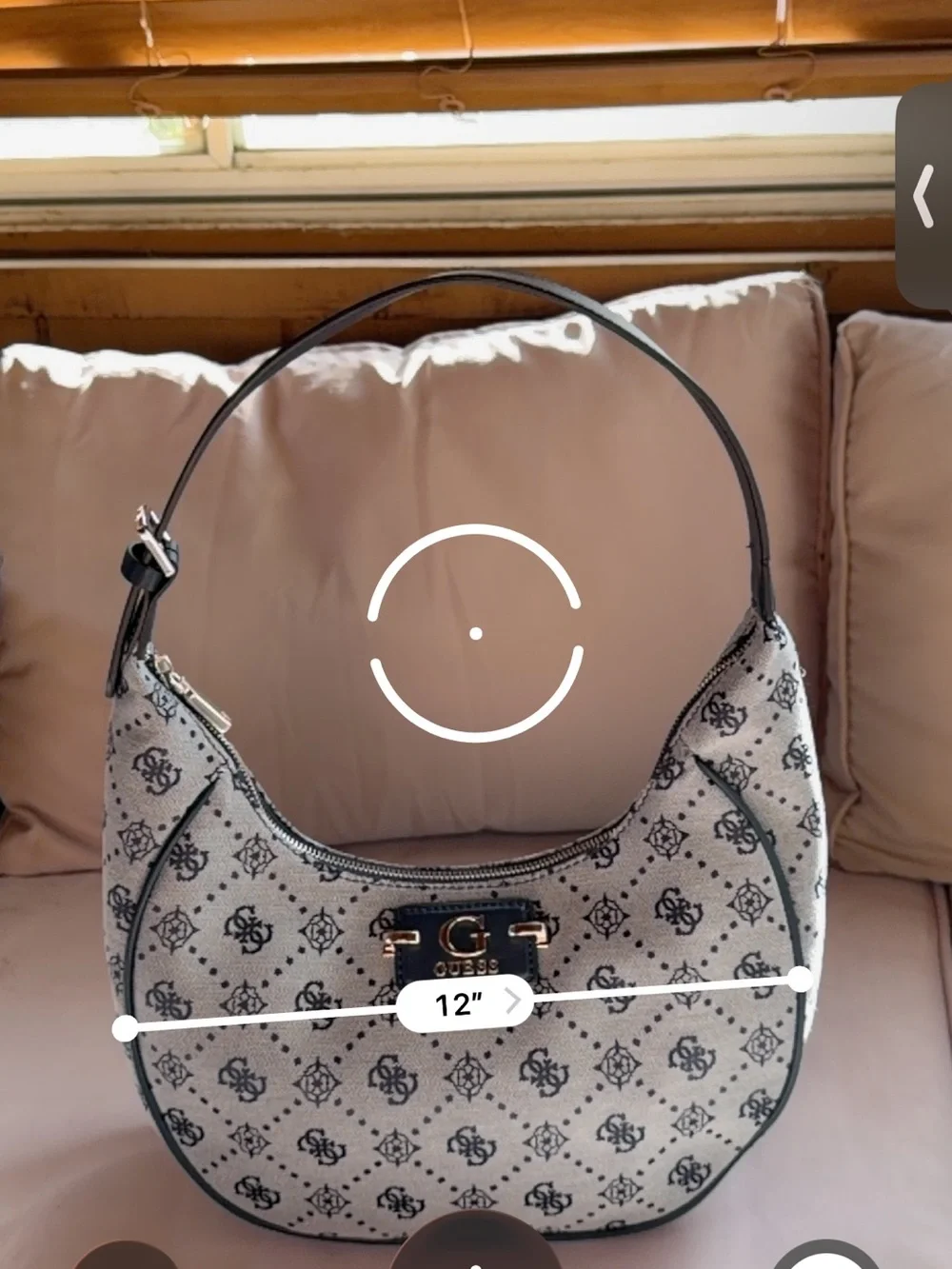 GUESS signature patterned hobo